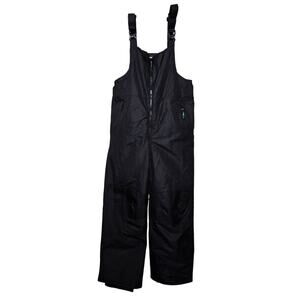 Champion Bib Overalls Snow Suit Pants Black Insulated Water Repellent Womens XL